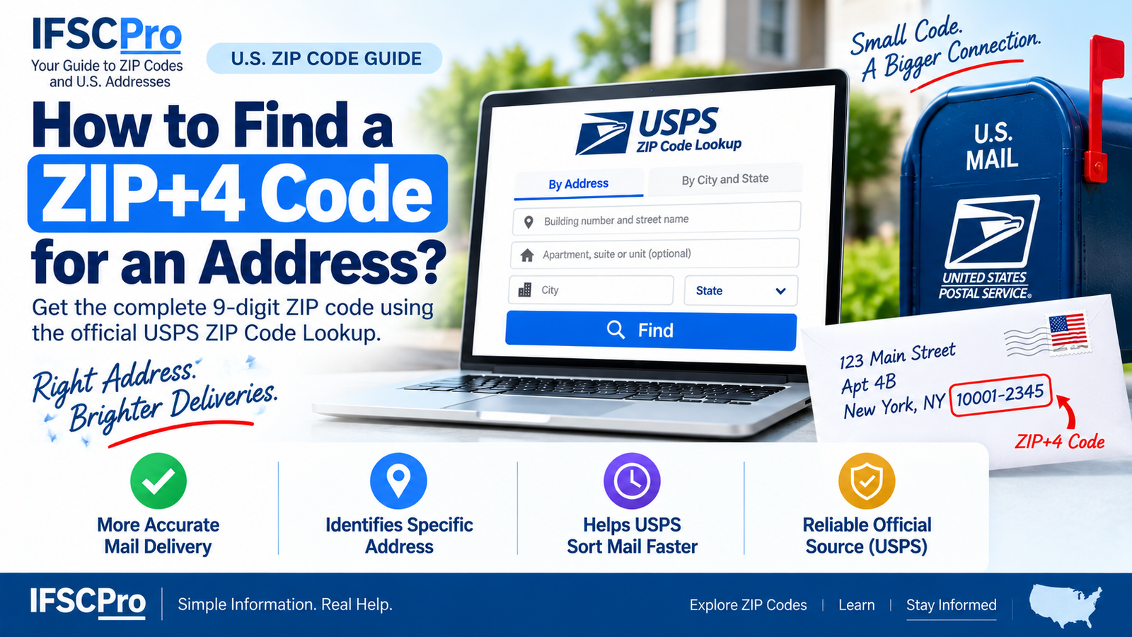 How To Find A ZIP+4 Code For An Address Easily